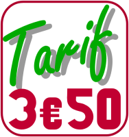 Tarif 3,50€